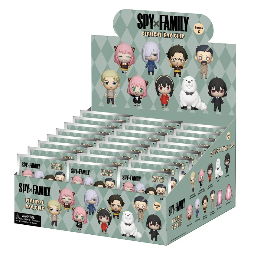 SPY X FAMILY Series 2 3D Foam Blind Bag Clip - 1 Unidade Aleatória